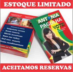 Santão 14x20 Couche 90g Couche 90g 14x20 4x4 frente e verso colorido Sem Verniz Corte Reto Acima de 20.000 Dobra gratis  **CAMPANHA POLITICA**