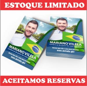Santinho 10x15 Couche 90g Couche 90g 10x15cm 4x4 frente e verso colorido Sem Verniz Corte Reto Acima de 10.000 Dobra gratis  **CAMPANHA POLITICA**